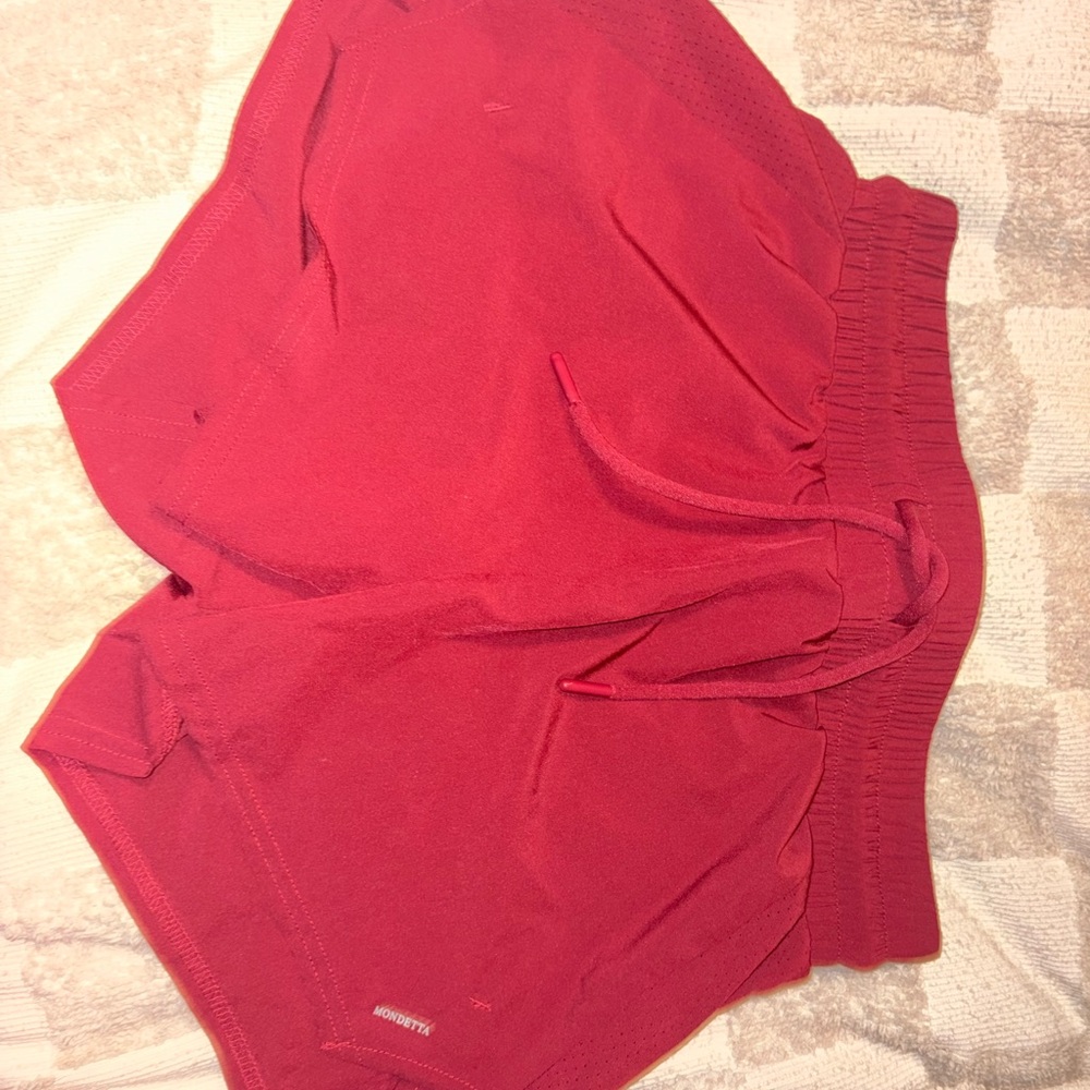 Mondetta Red Athletic Shorts